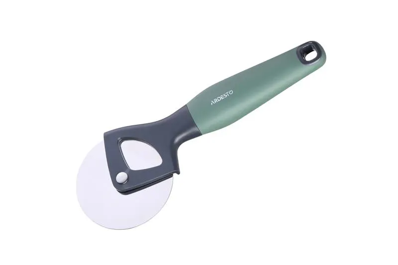 დანა ARDESTO Pizza wheel Gemini, gray/green, s/s, pp with soft touch