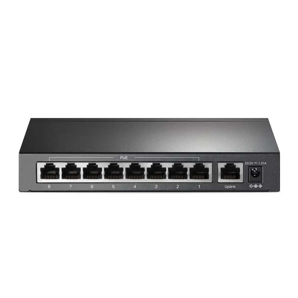 TP-Link, TL-SF1009P, 9-port 10/100Mbps Desktop Switch with 8-Port PoE+