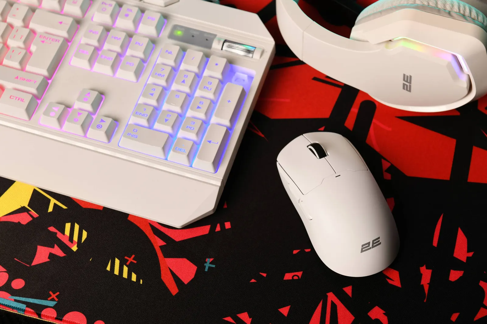 მაუსი 2E GAMING Mouse MG355 WL, RGB, USB-A/WL, white