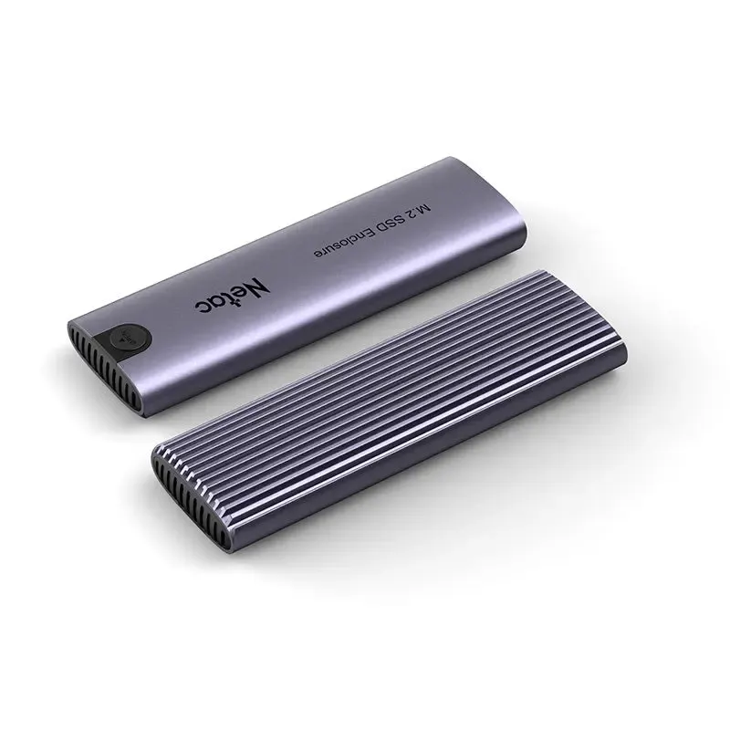 WH51,NETAC,USB Adapter,M.2 NVMe/SATA SSD Case,USB3.1 Gen2 10Gb/s M-Key NVMe & SATA, C to C and C to A cable.