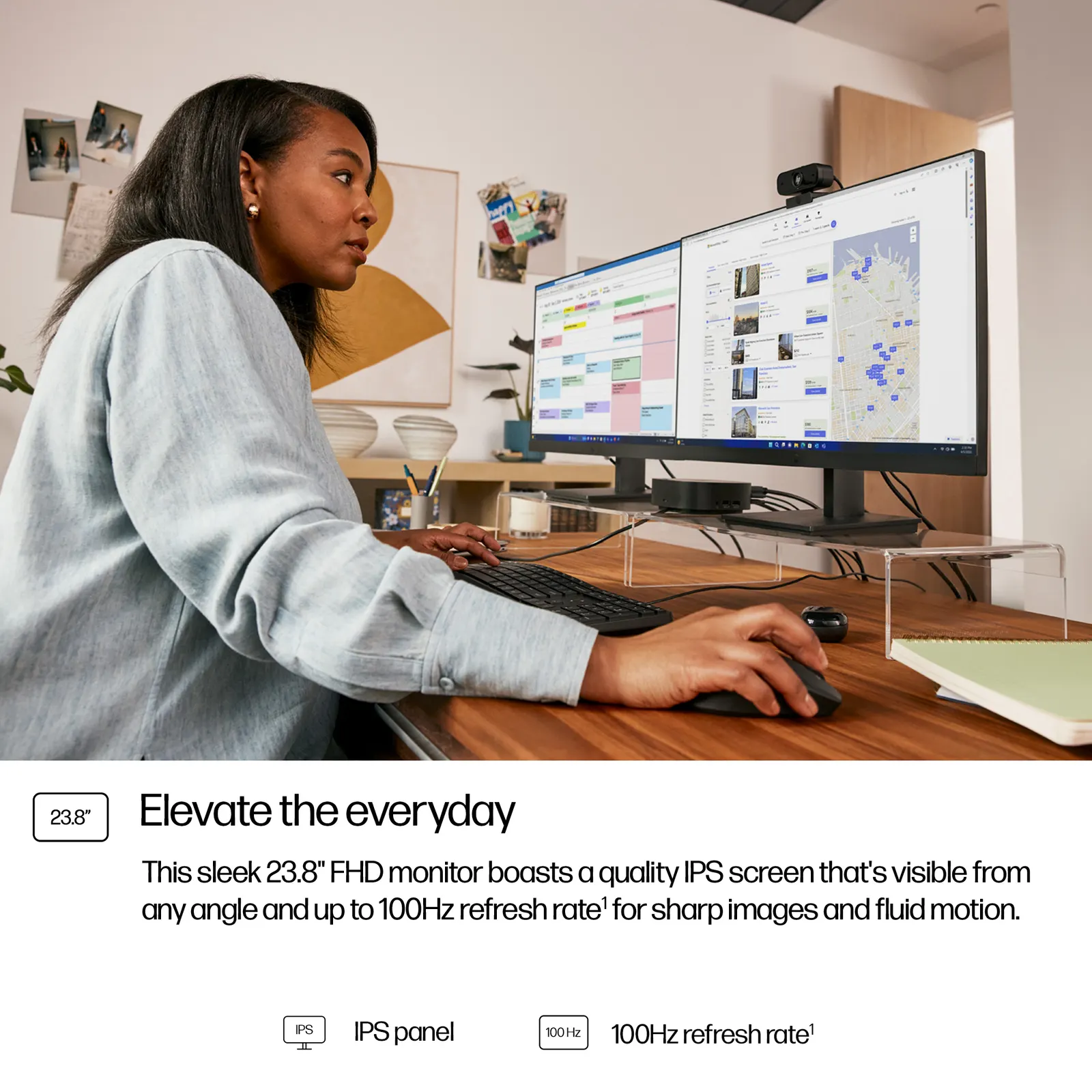 HP Series 3 Pro 23.8 inch FHD Monitor - 324pf