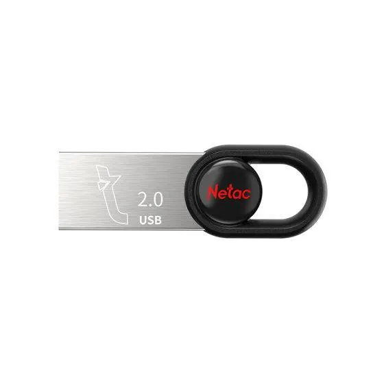 USB ფლეშ მეხსიერება NETAC, UM2, 32GB, USB 2.0, Black