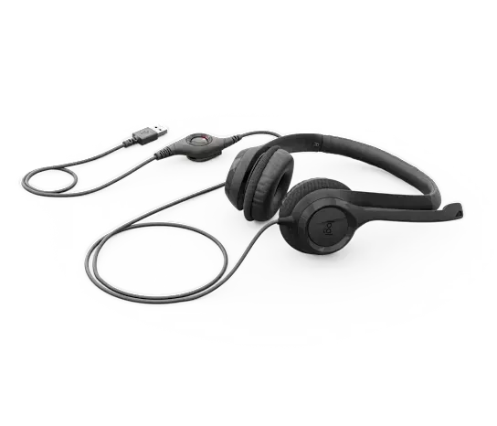 ყურსასმენი Logitech, H390 USB Headset Black