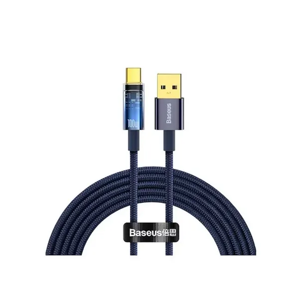 Type-C კაბელი Baseus Explorer USB-A to USB-C 2m Blue