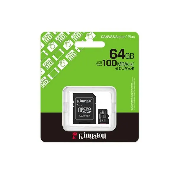 Kingston,SDCS3, 64GB, Canvas Select Plus Memory Card