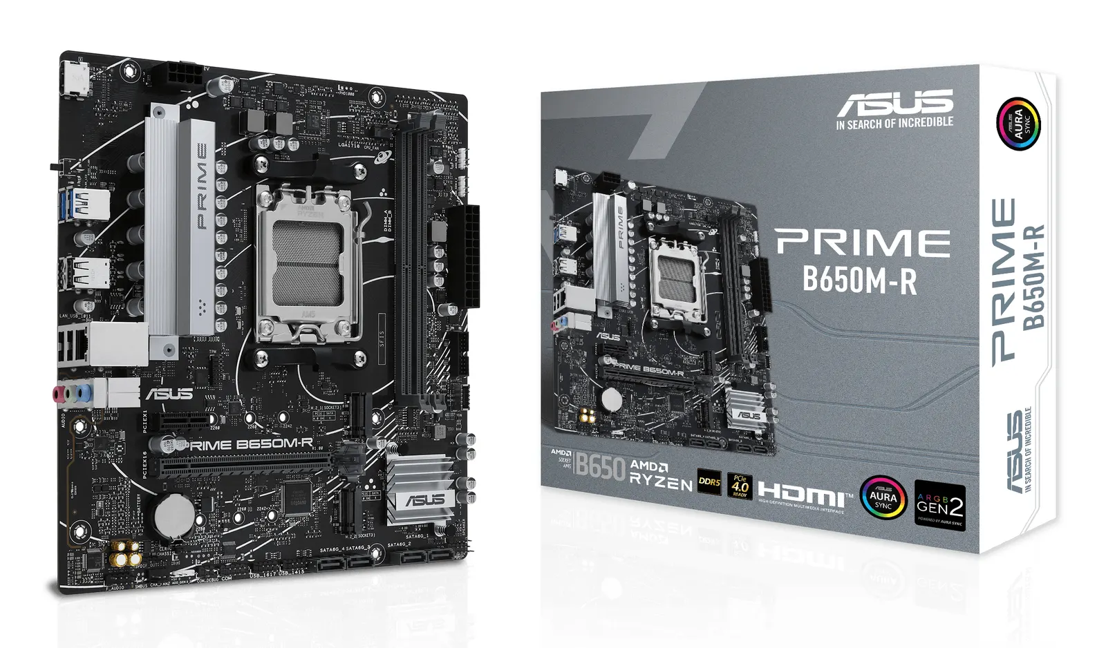 დედაპლატა ASUS Motherboard PRIME B650M-R sAM5 B650 2xDDR5 M.2 HDMI mATX