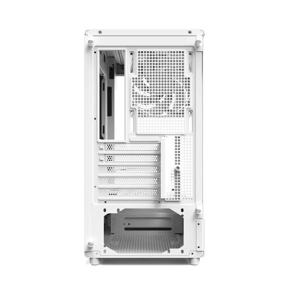 ქეისი Zalman PC case P10 without PSU, 1xUSB3.0, 1xUSBType-C, 1x120mm ARGB, VGA 384mm, LCS ready, TG Side Panel, mATX, white