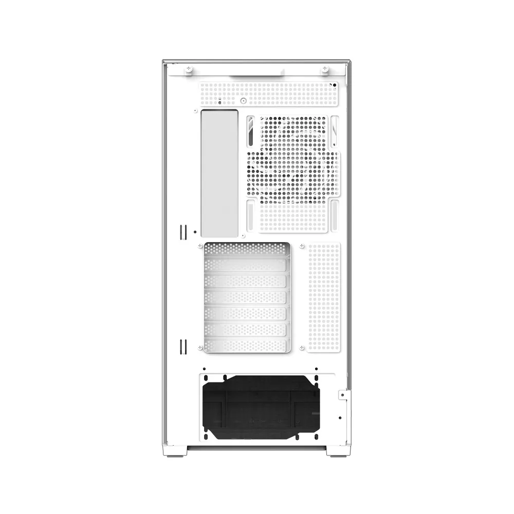 ქეისი Zalman PC case P40 Prism without PSU, 2xUSB3.0, 1xUSBType-C, 1x120mm ARGB, VGA 420mm, LCS ready, TG 3x Panels, ATX, white