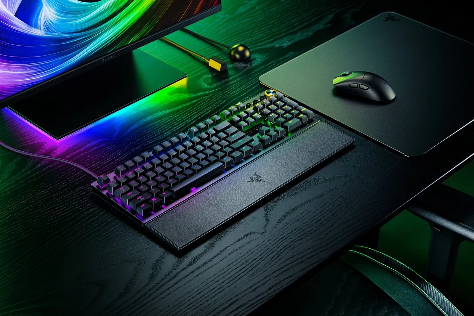 კლავიატურა Razer Keyboard mechanical Huntsman V3 Pro 8KHz, 104key, Analog Optical Switch Gen-2, USB-A, EN, RGB, black