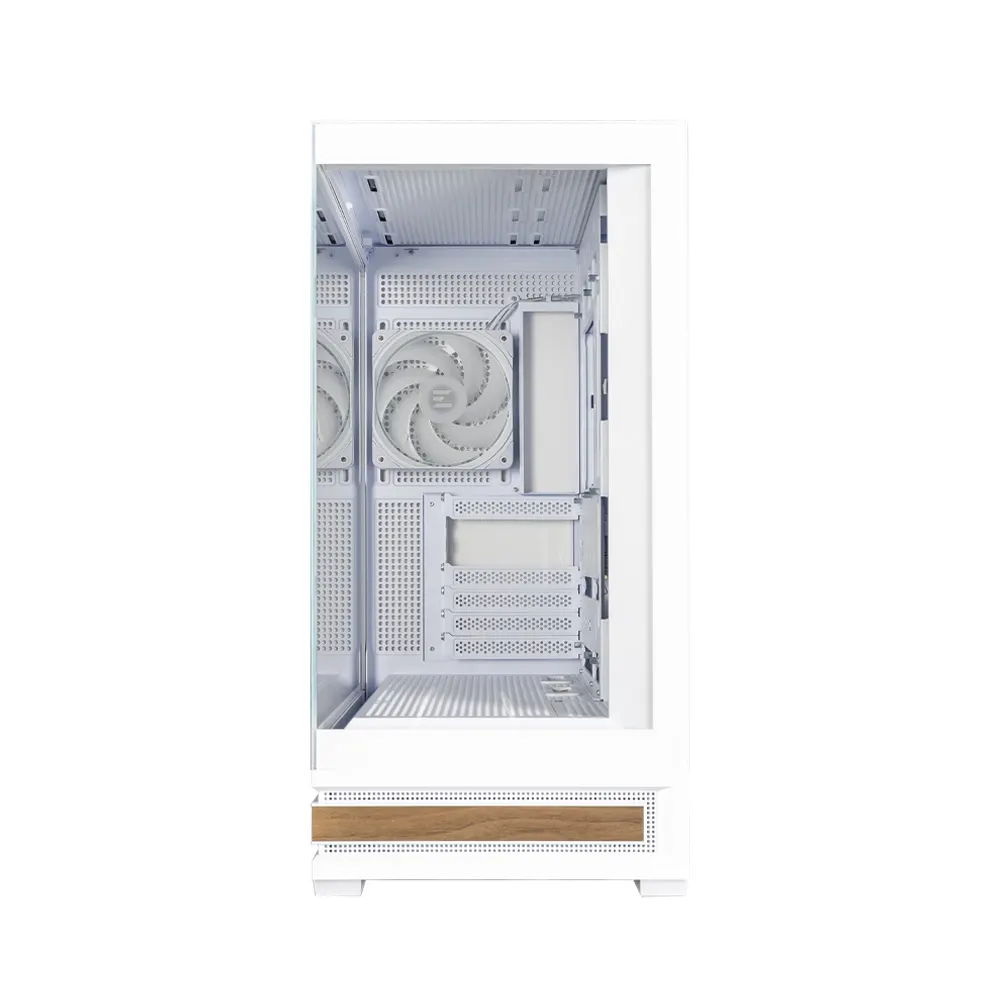 ქეისი Zalman PC case P40 NAMU without PSU, 2xUSB3.0, 1x Type C, 3x120mm ARGB Reverse, 1x120mm ARGB, VGA 420mm, LCS ready, TG Side/Front Panel, ATX, white