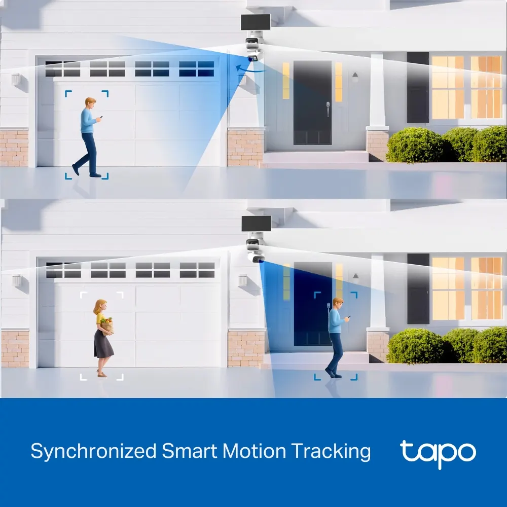 სმარტ კამერა TP-Link Tapo C645D Solar-Powered Dual-Lens Pan/Tilt Security Camera Kit