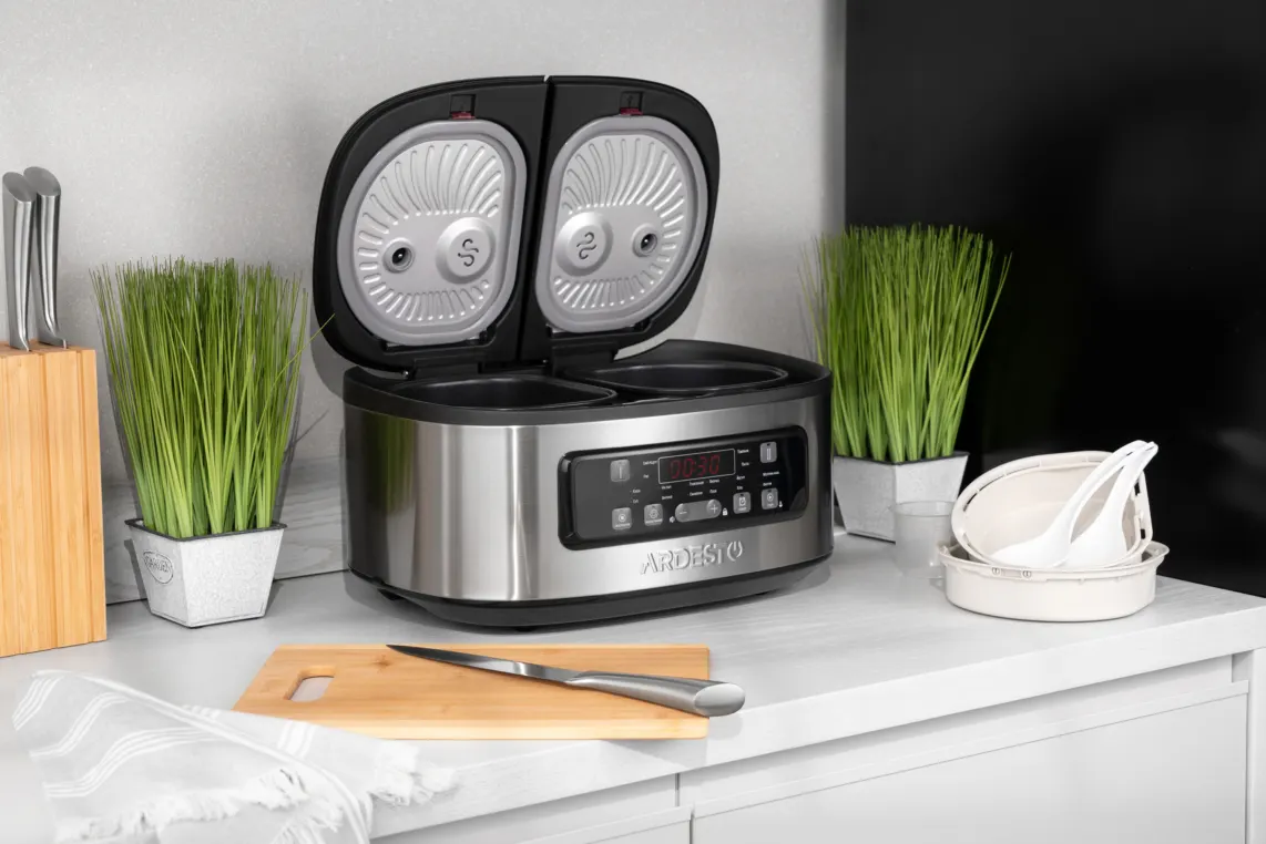 Ardesto Multicooker DMC-SA1212SB 2 pots/silver-black