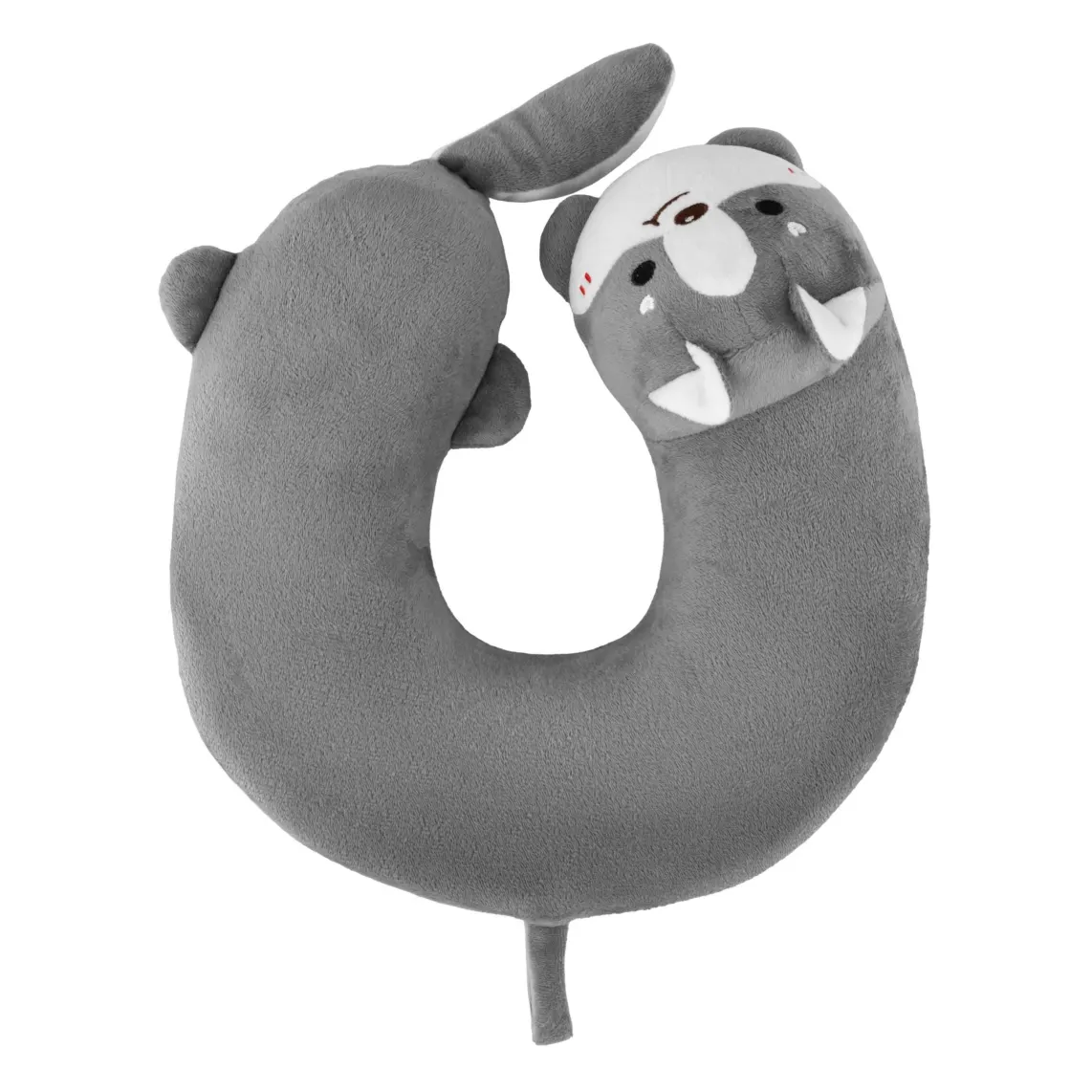 ARDESTO Neck pillow Travel Grey Cat 28x28cm, polyurethane foam, grey