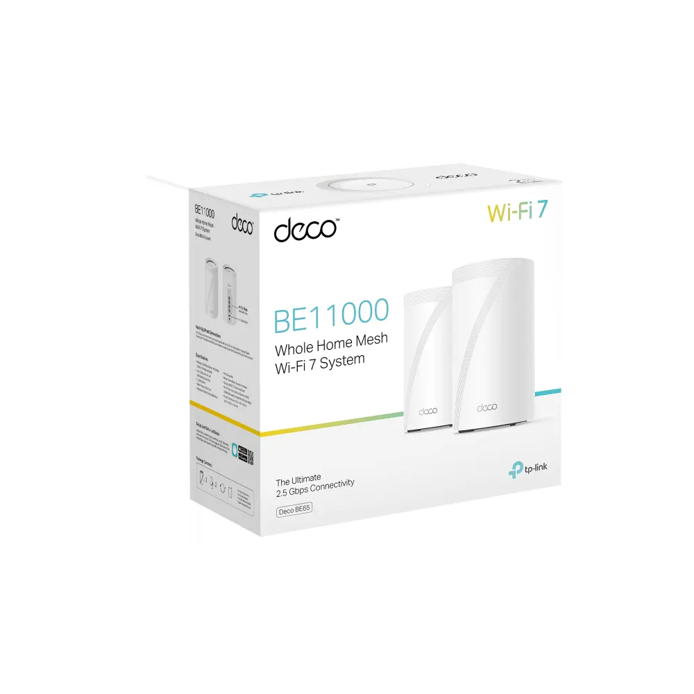 Mesh სისტემა TP-Link Deco BE65 Home Mesh WiFi 7 System