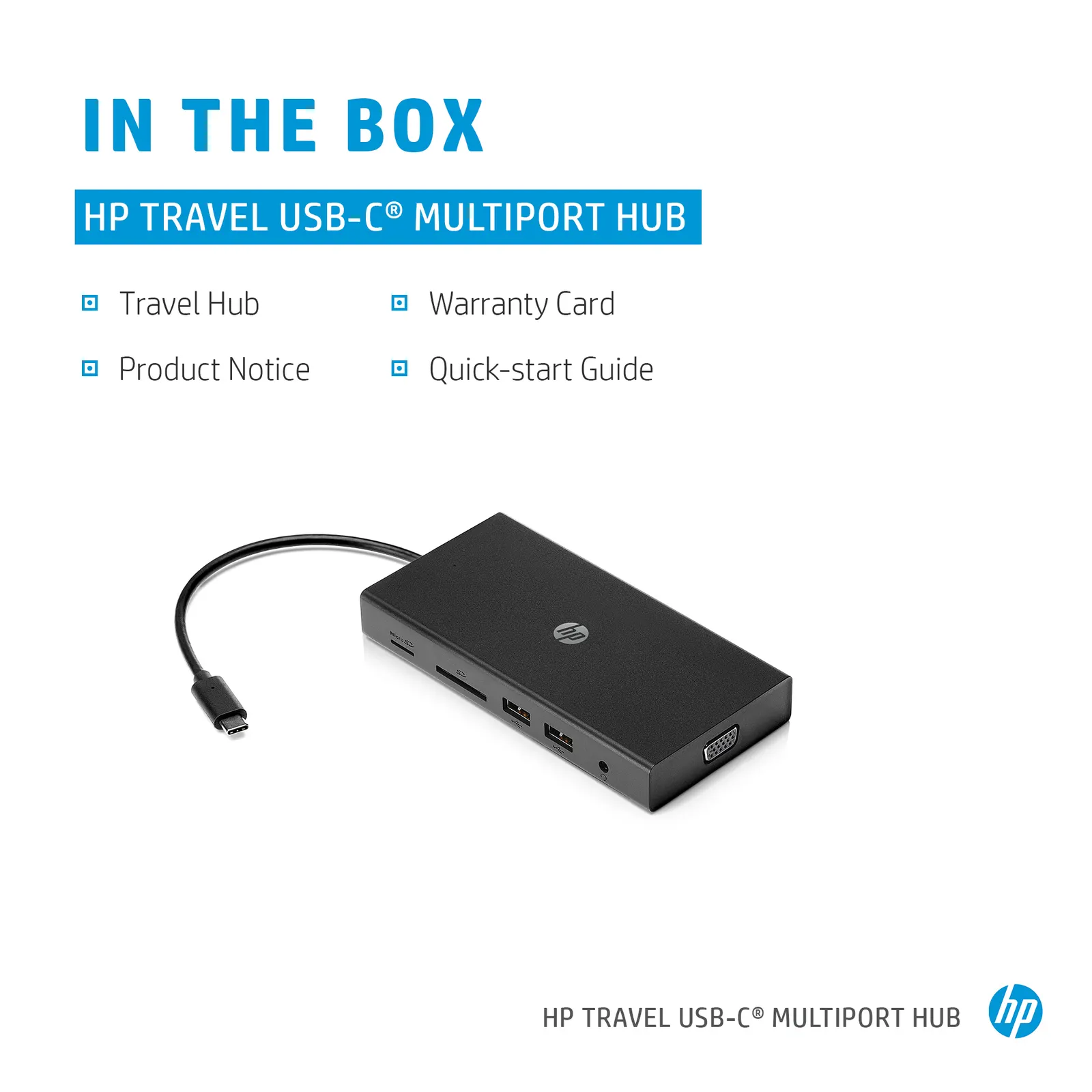 HP Travel USB-C Multi-port Hub EURO