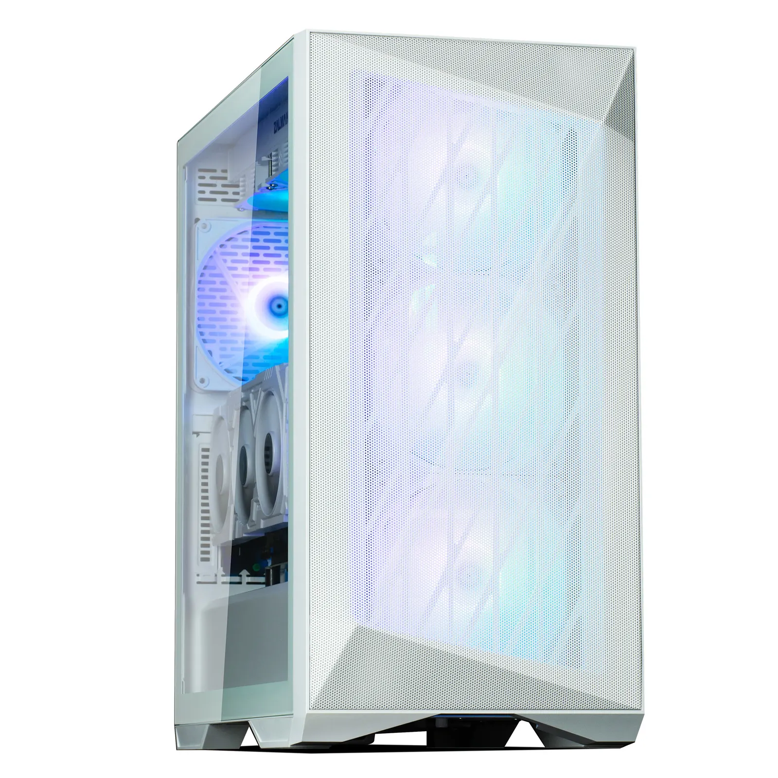 ქეისი Zalman PC case Z9 Iceberg MS without PSU, 2xUSB3.0, 2xUSB2.0, 1xUSB 3.1 Gen2 Type-C, 4x140mm ARGB, VGA 390mm, LCS ready, TG Side Panel, EATX, white