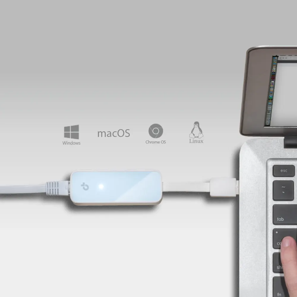 USB-LAN ადაპტერი TP-Link USB2.0 to RJ-45 Adapter