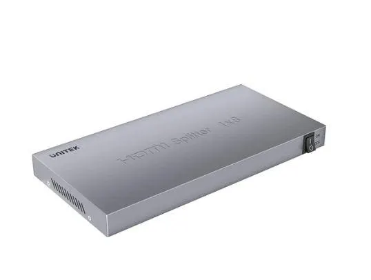 V1132A01-EU, UNITEK, HDMI Splitter, 4K, 1 In 8 Out, Space Grey, (PCs, Xbox, PS4).