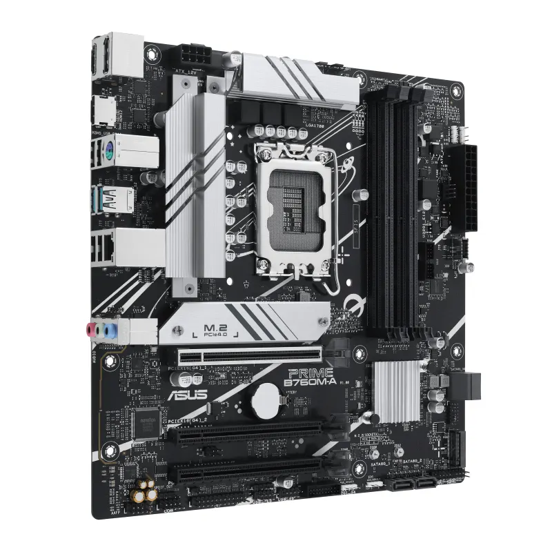 ASUS Motherboard PRIME B760M-A-CSM s1700 B760 4xDDR5 M.2 HDMI DP mATX CSM
