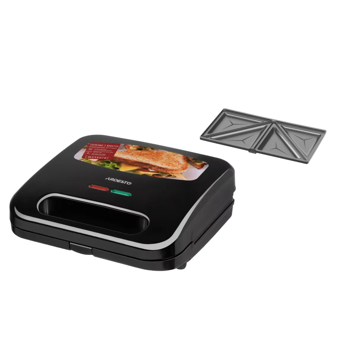 მულტიმეიკერი Sandwich maker Ardesto SM-H110BSN, 700W, device body-plastic, black