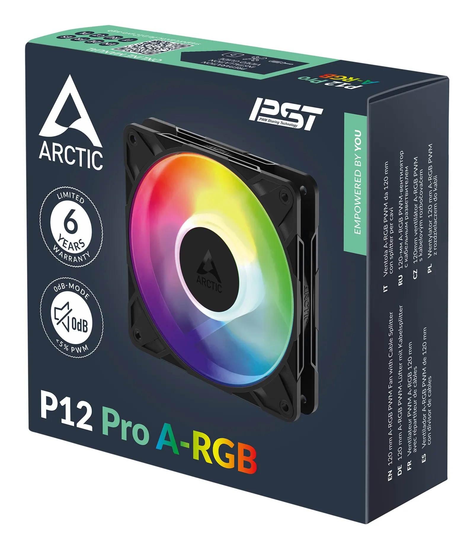 ქეისის ვენტილატორი Arctic P12 Pro A-RGB