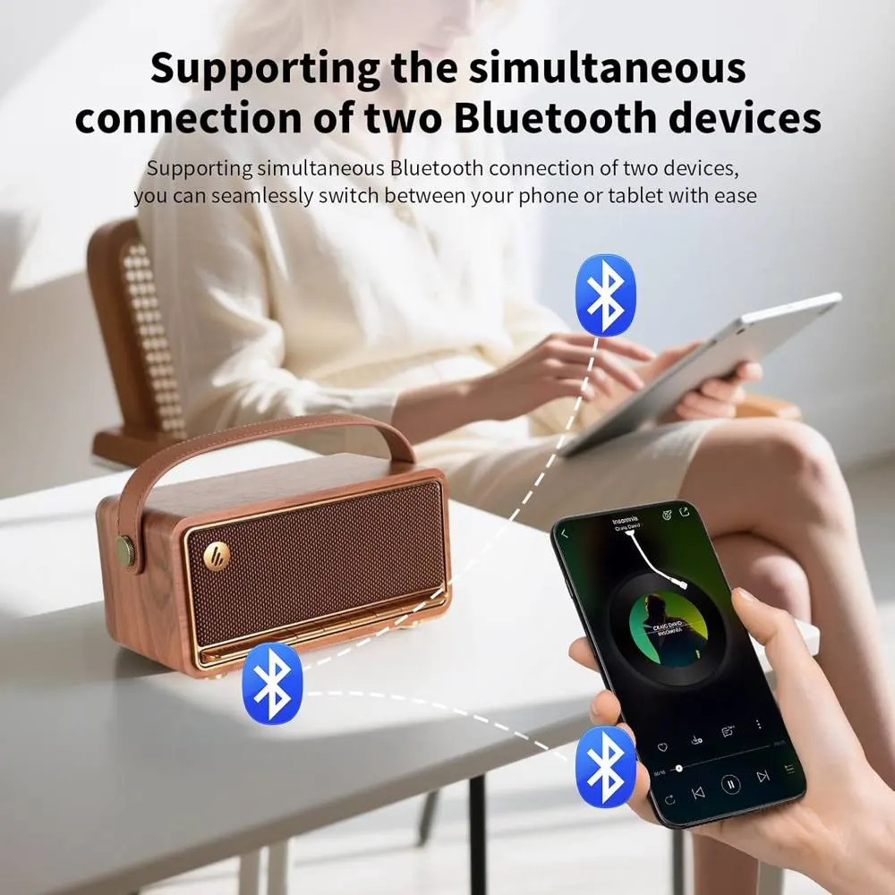 დინამიკი Edifier MP330, 40W, Bluetooth, USB-C, microSD, Speaker, Brown