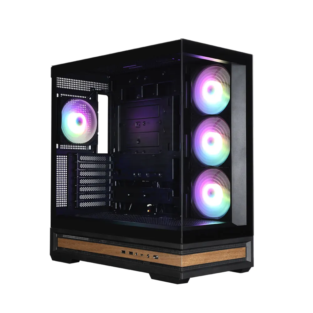 Zalman PC case P40 NAMU without PSU, 2xUSB3.0, 1x Type C, 3x120mm ARGB Reverse, 1x120mm ARGB, VGA 420mm, LCS ready, TG Side/Front Panel, ATX, black