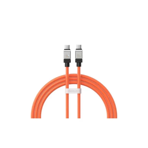 Type-C კაბელი Baseus Coolplay USB-C to USB-C 1m Orange