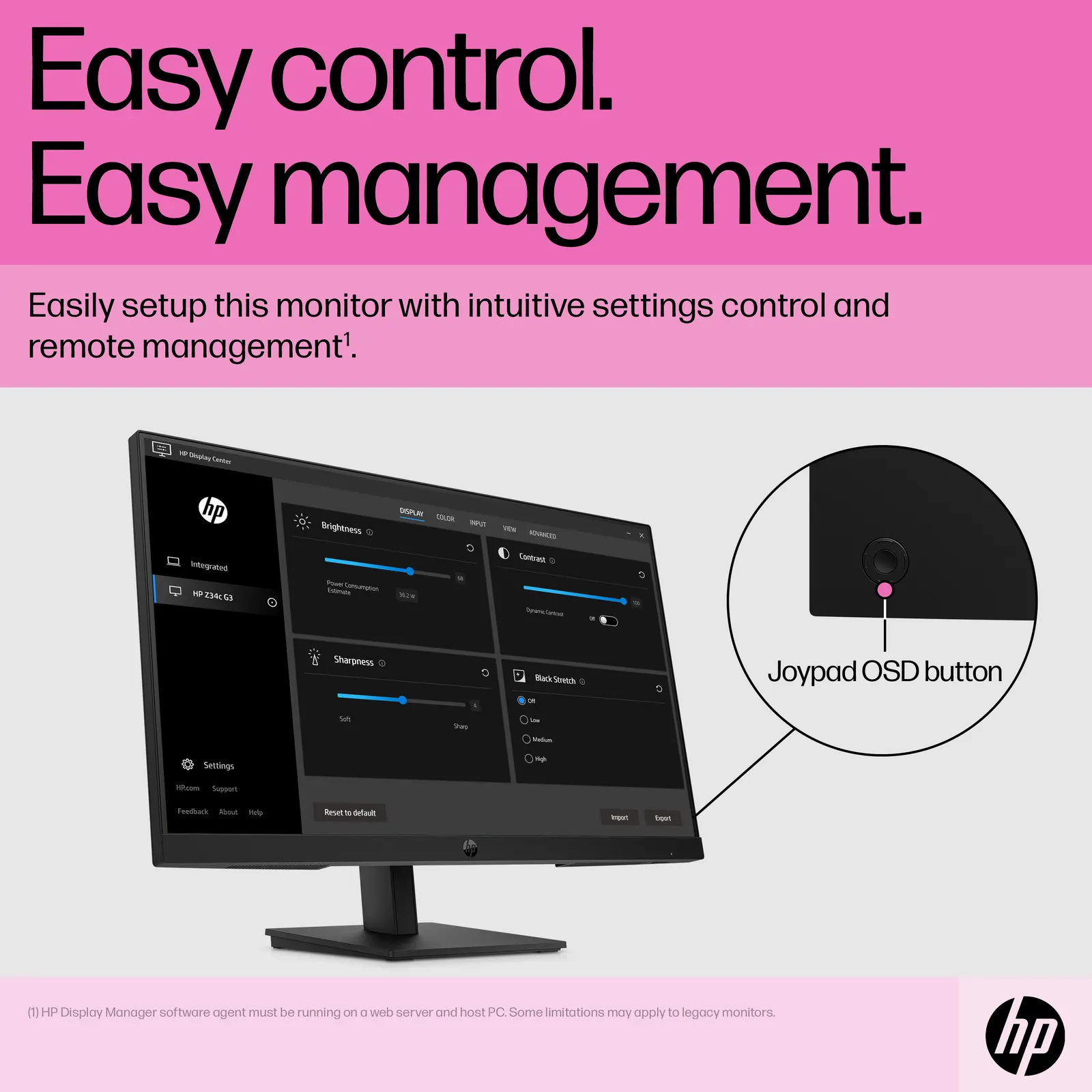 მონიტორი HP P24h G5 23.8" IPS FHD Black