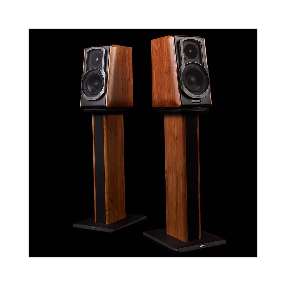 დინამიკების სადგამი Edifier SS02 Wood Grain Speaker Stands for S1000DB / S2000PRO/ S1000MKII Hollowed Stands for Optional Sand Filling Tuning - Pair