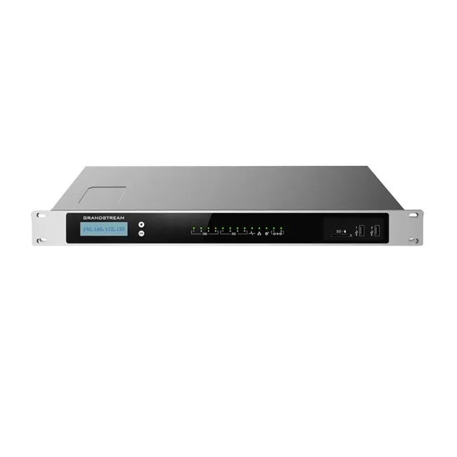 Grandstream UCM6304, IP PBX appliance, 4 FXO ports, 4 FXS ports, Dual GigE RJ45 Ethernet ports with PoE Plus