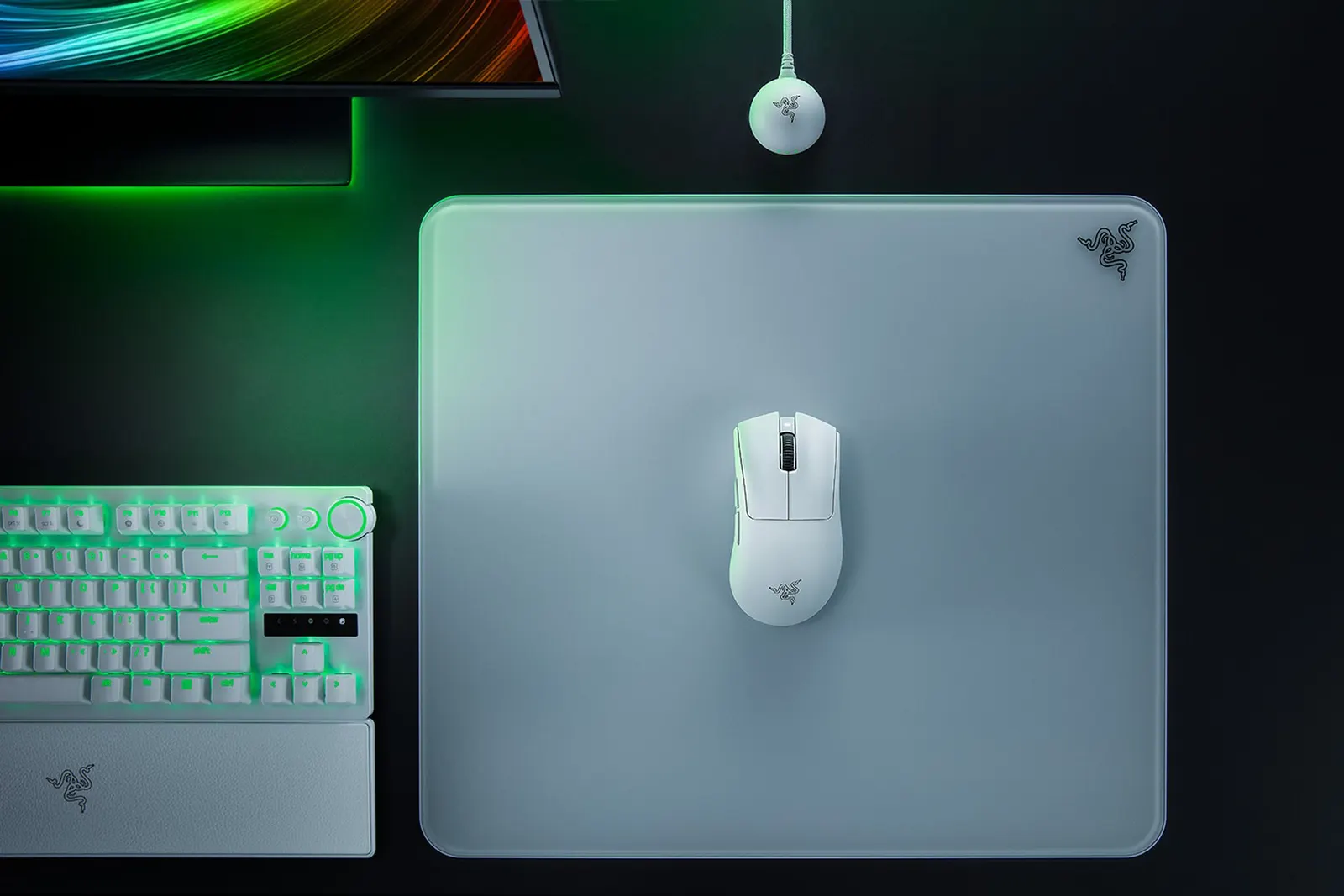მაუსი Razer Mouse DeathAdder V4 Pro Gen-2, RGB, USB-A/WL/BT, white