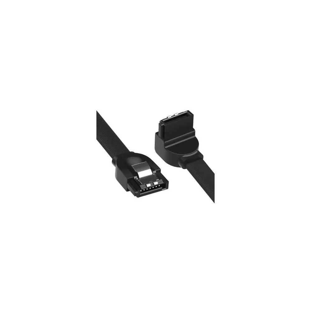 SATA კაბელი UGREEN US217 (30797) SATA 3.0 Data Cable 90° Elbow, 0.5m, Black