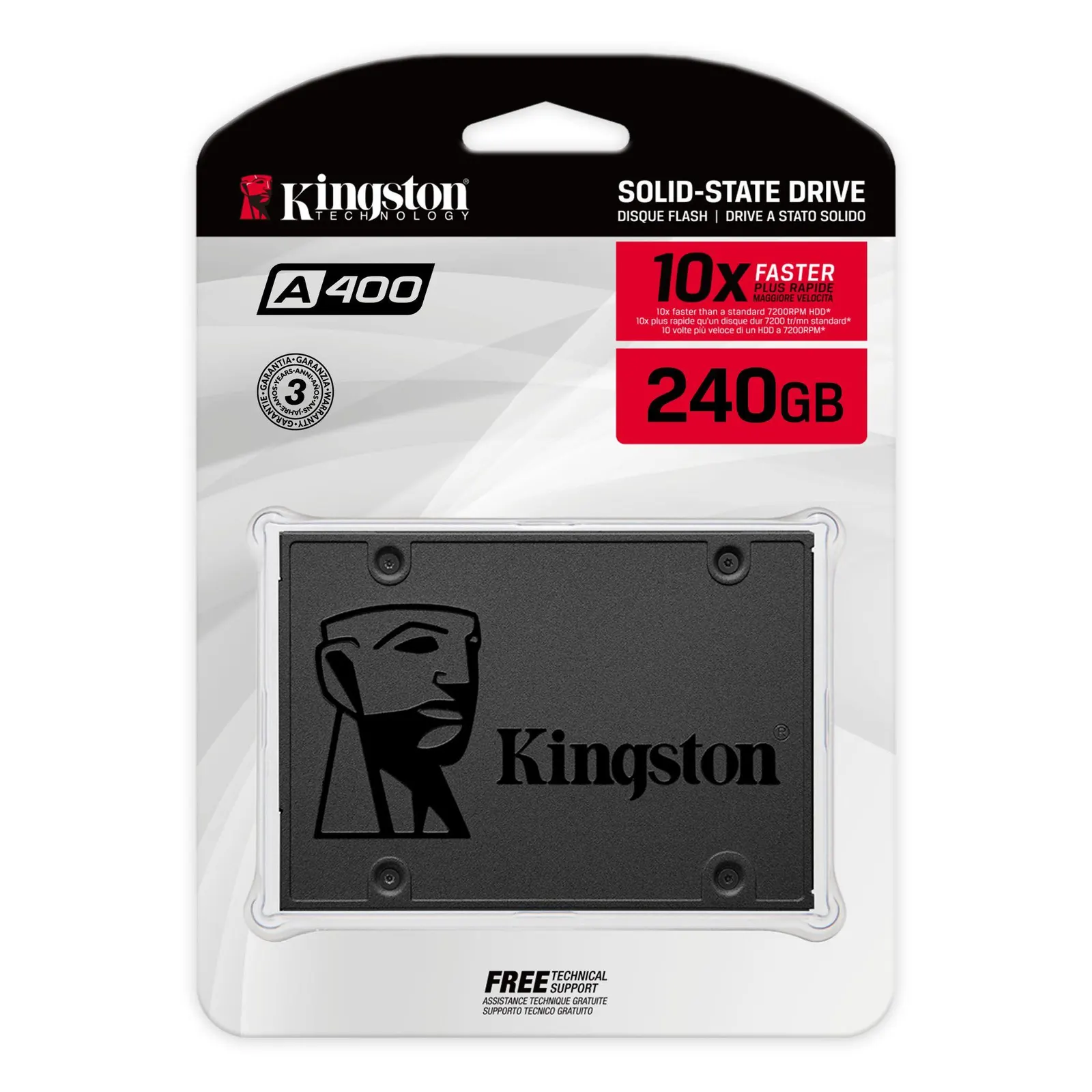 Kingston, 240GB A400 SATA3 2.5 SSD