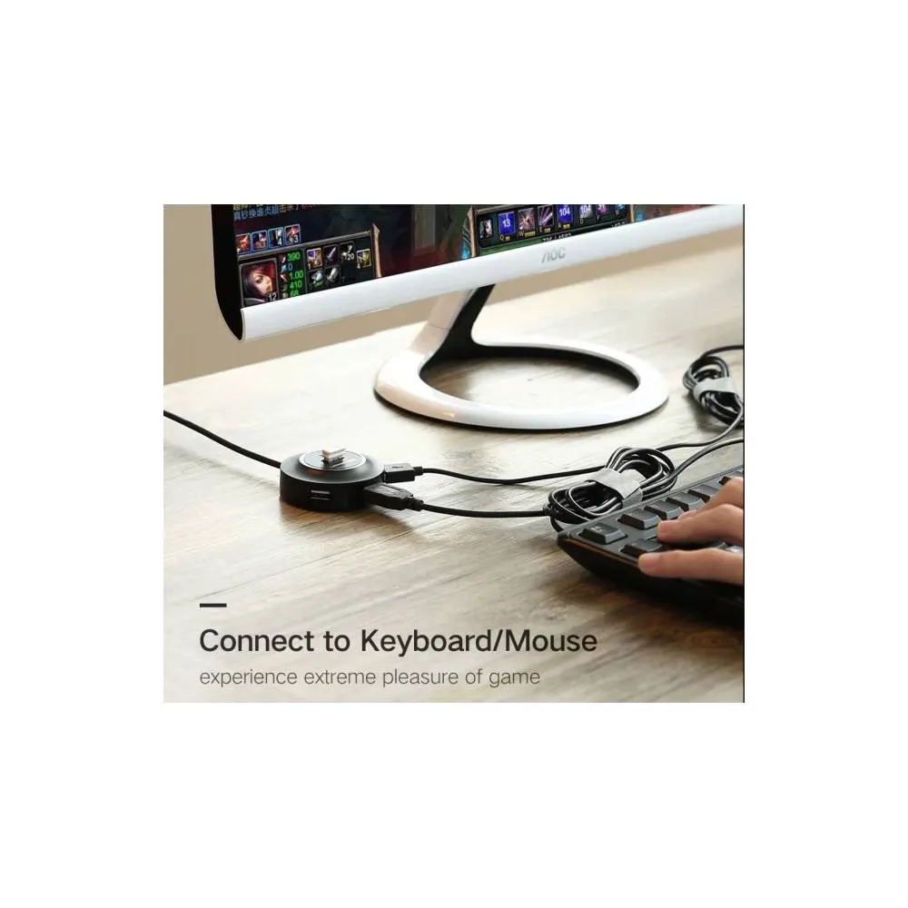 USB hub UGREEN CR106 (20277), 4xUSB 2.0, Black