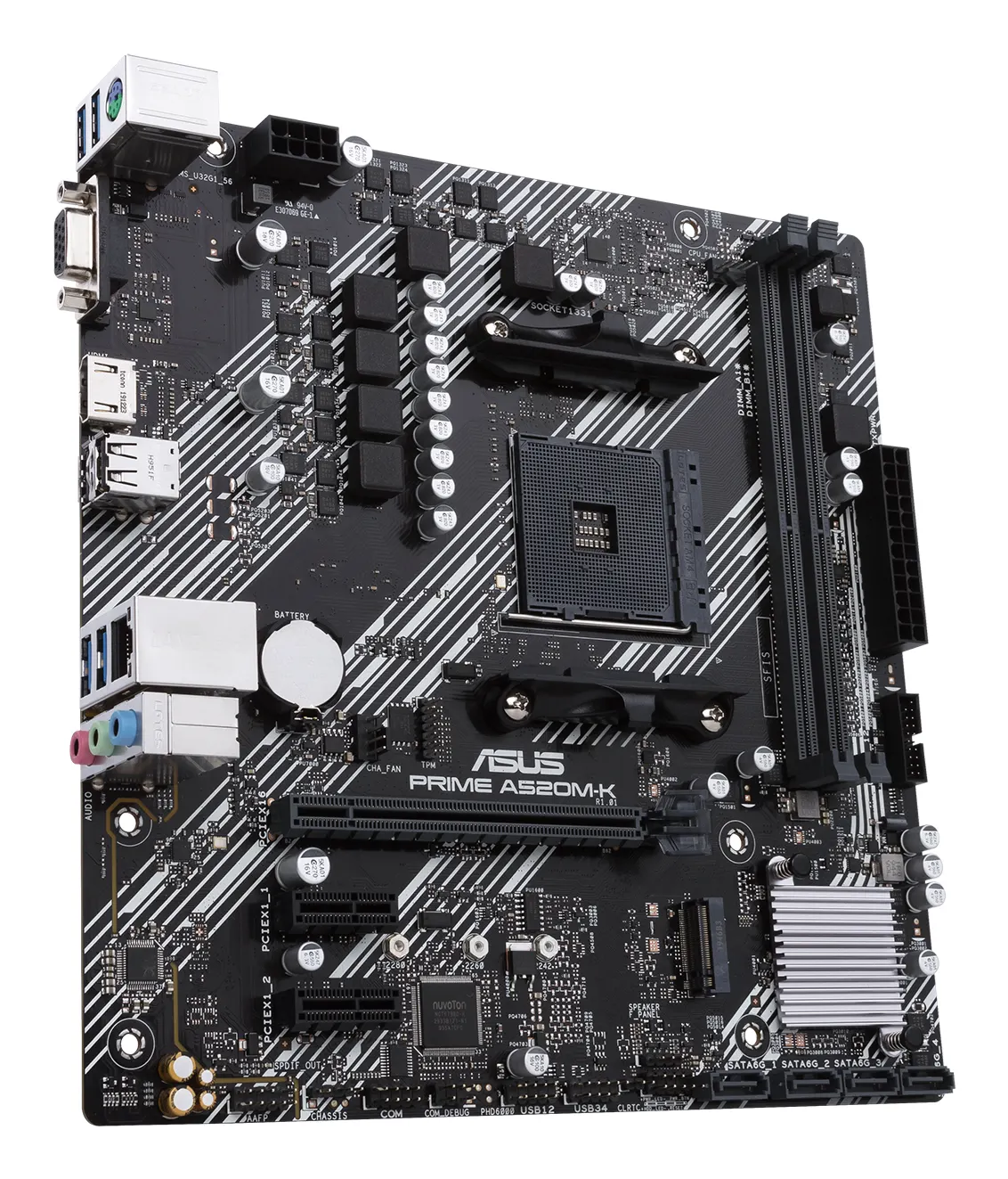 დედაპლატა ASUS Motherboard PRIME A520M-K sAM4 A520 2xDDR4 HDMI D-Sub mATX