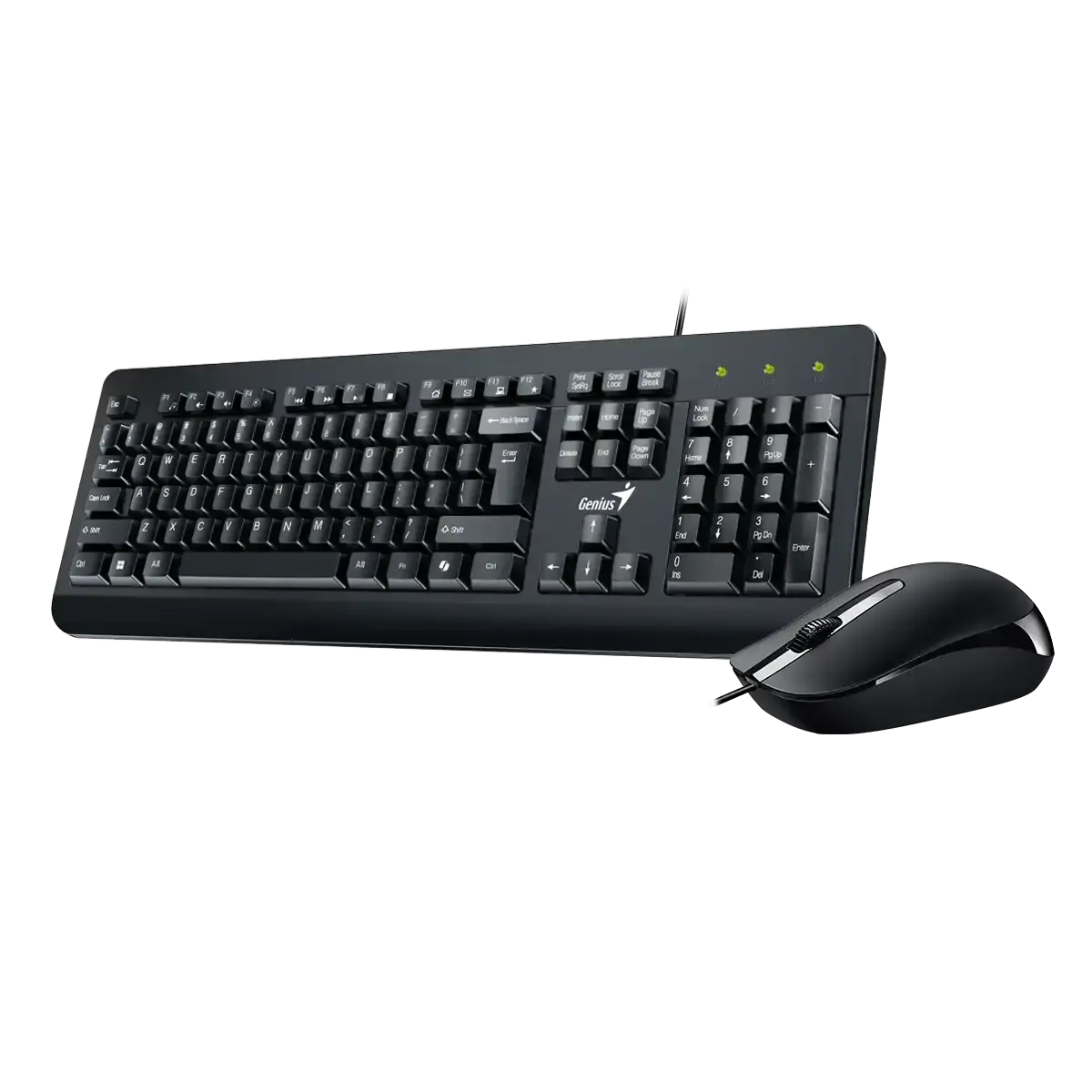 Genius, KM-160, Keyboard and Mouse (Combo) Black