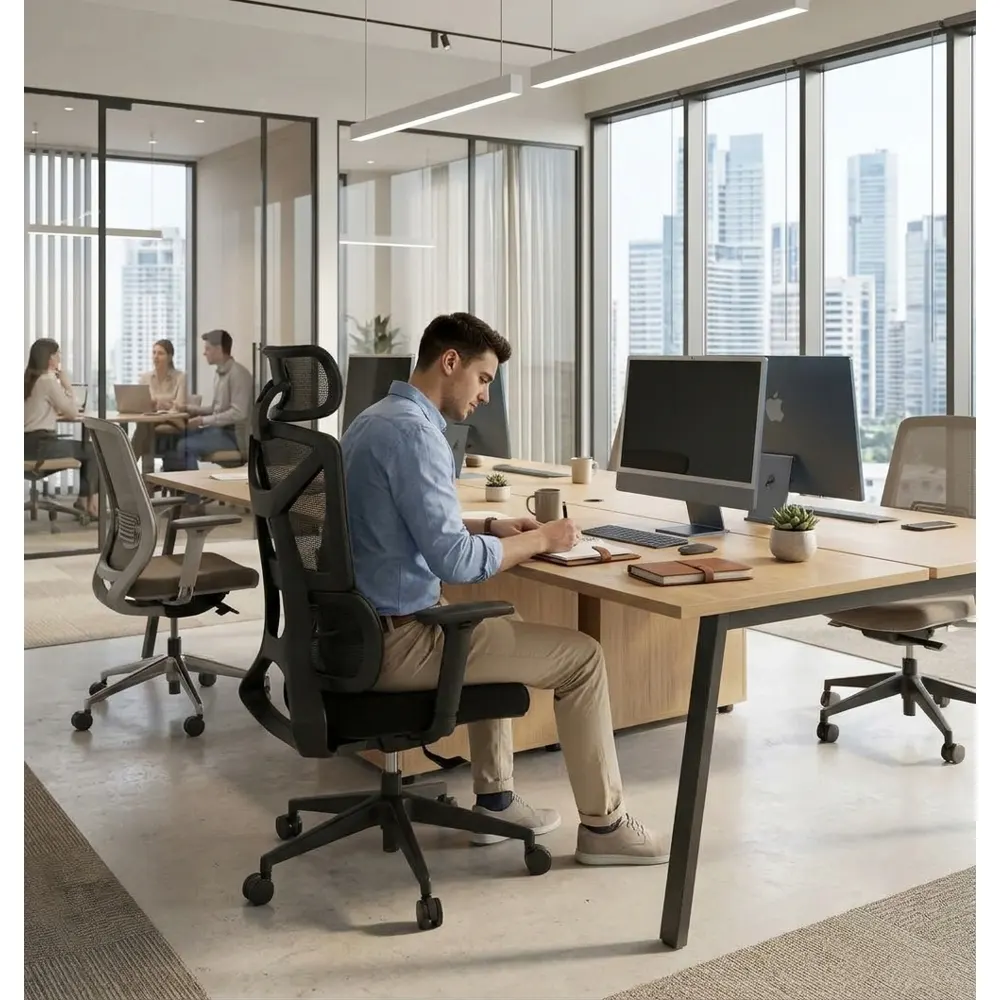 საოფისე სავარძელი ALLX MS2530A Executive Office Chair Black