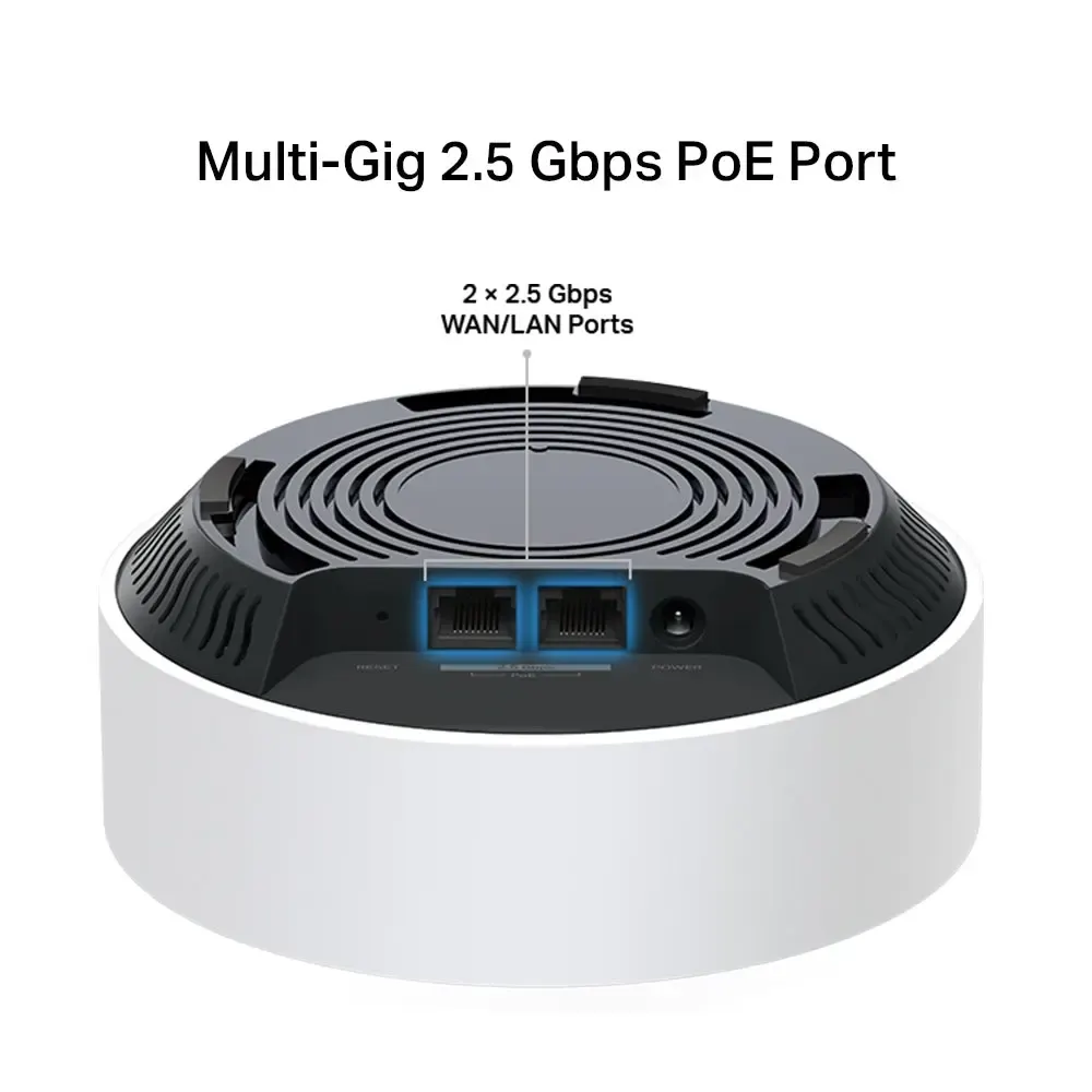 TP-Link, Deco X50-PoE(3-pack), Ceiling-Mount, AX3000 Whole Home Mesh Wi-Fi 6 System with PoE