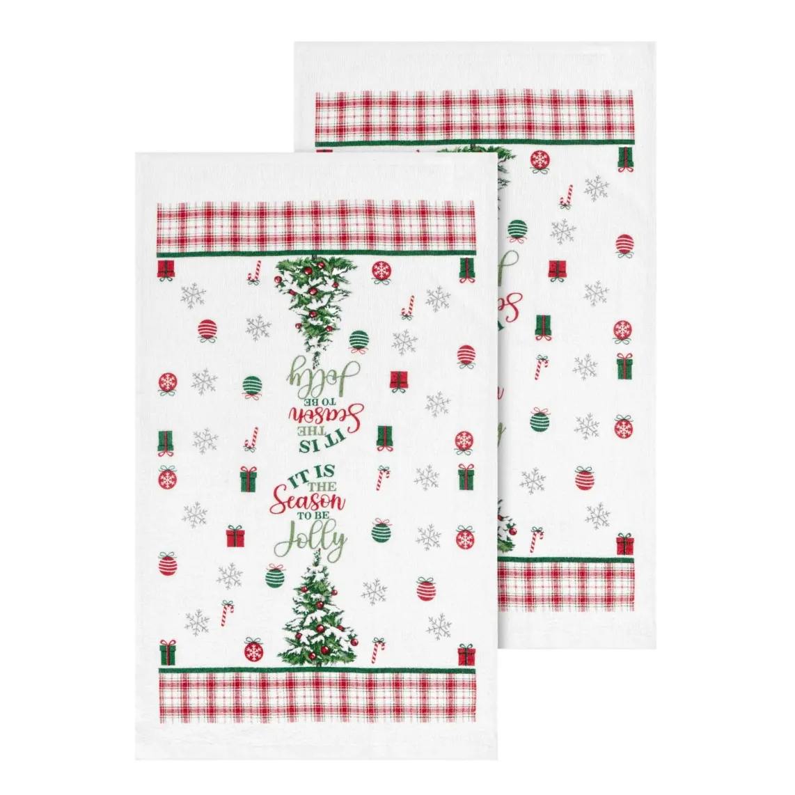 Ardesto Gift set of towels in a box Christmas Tree 38x63cm, 2pcs, 100% cotton, green