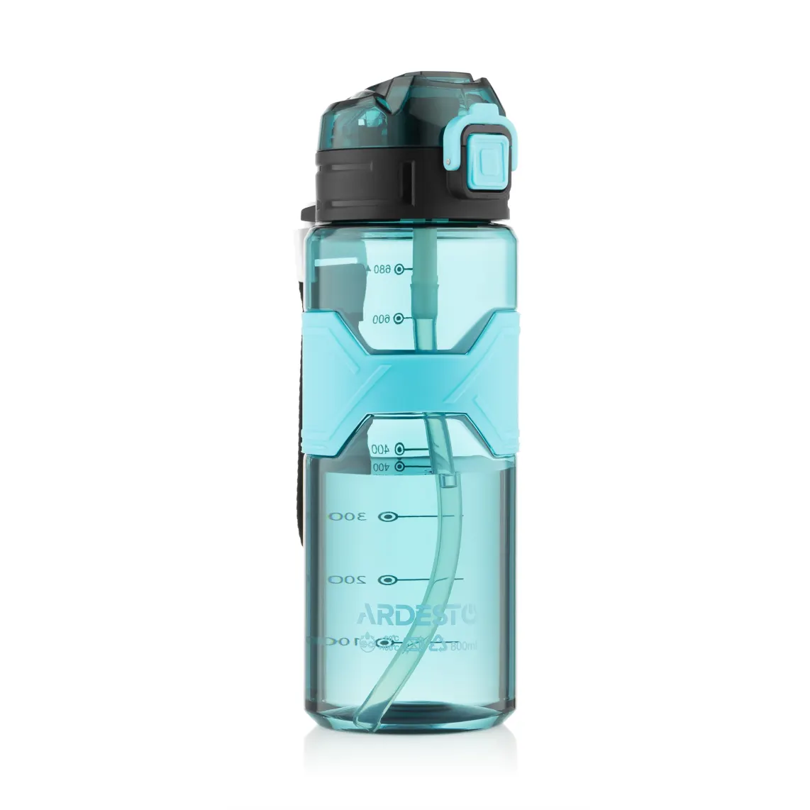 ბოთლი Ardesto Bottle Fitness 800ml, plastic, light blue
