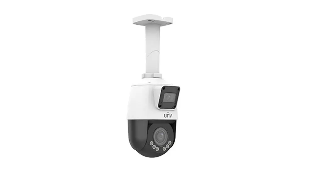 IP კამერა - 2*2მპ, Dome, PTZ, 4x, SD, ANR, IR50, Mic, LightHunter, Uniview IPC9312LFW-AF28-2X4