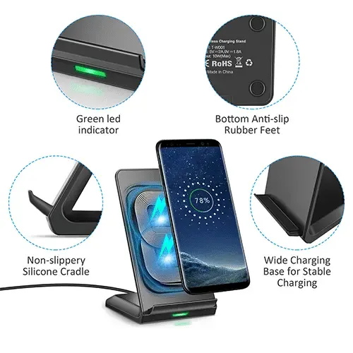 Choetech T524-S 10W Fast Wireless Charging Stand