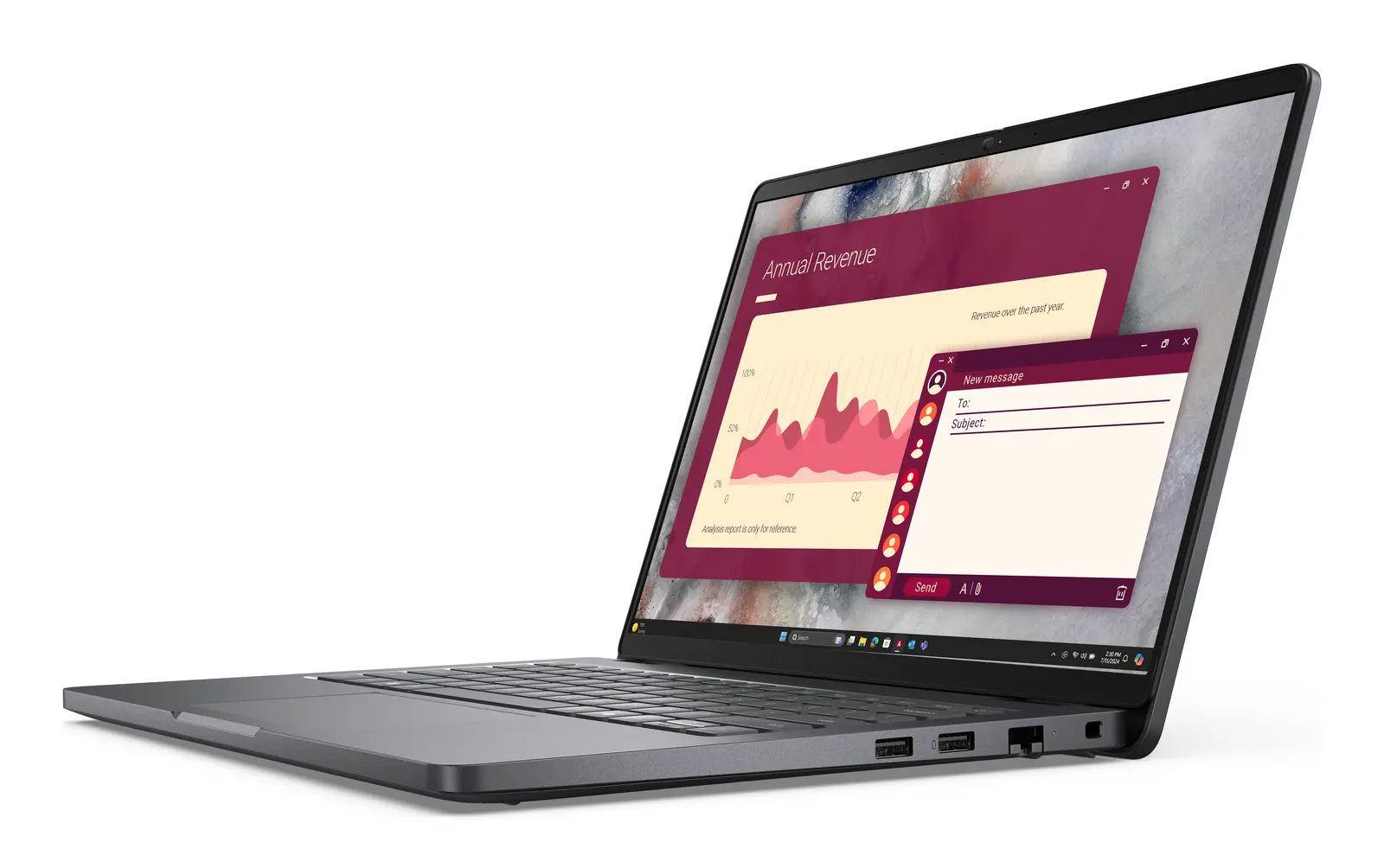 Dell Pro 14|U7 255U|16GB|1TB SSD|FgrPr|W11 Pro|FHD IR Cam & Mic|WLAN + BT|14.0" FHD+|Backlit Kb|3 Cell|65W/Silver/3Yrw