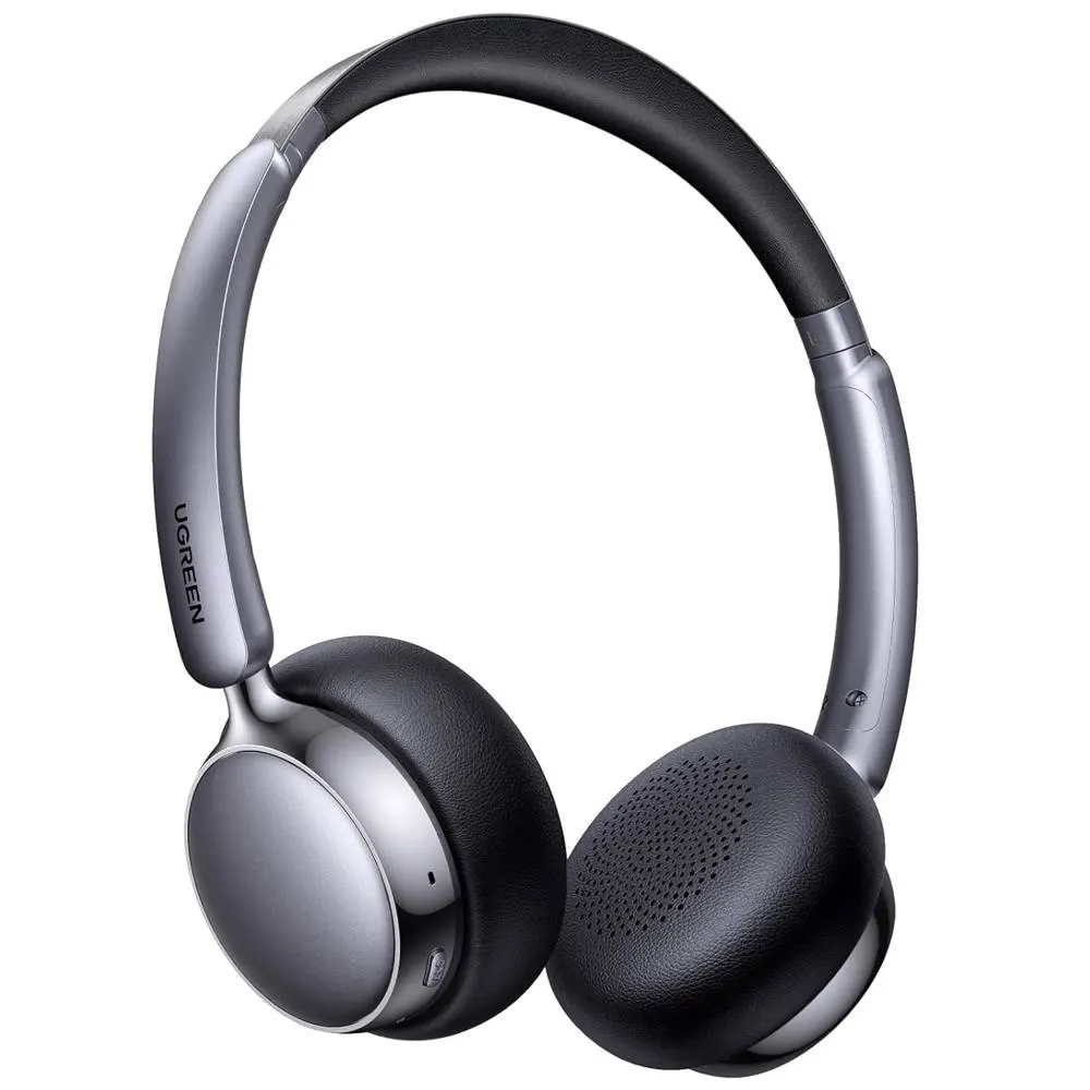 ყურსასმენი Ugreen HP207 (75630) Studio Plus, Headset, Wireless, Bluetooth, Black/Silver