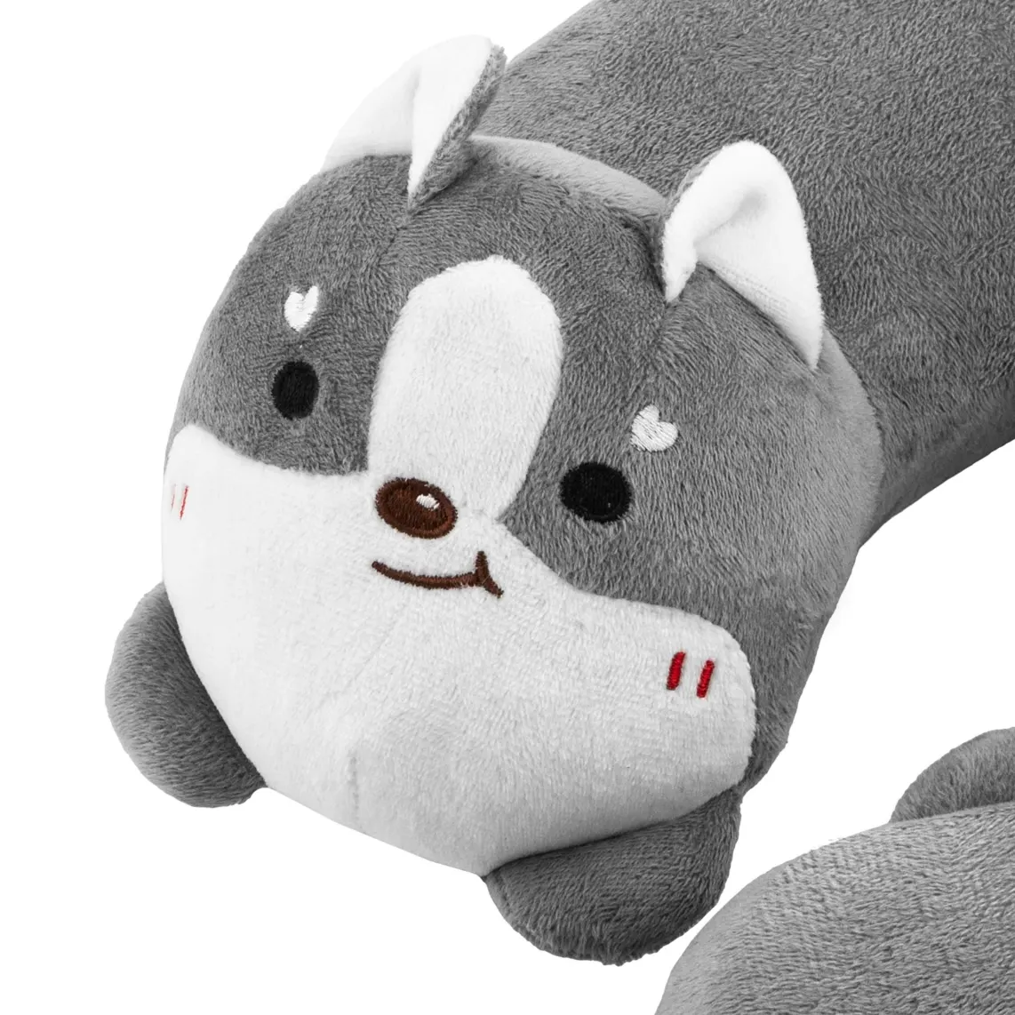 ARDESTO Neck pillow Travel Grey Cat 28x28cm, polyurethane foam, grey