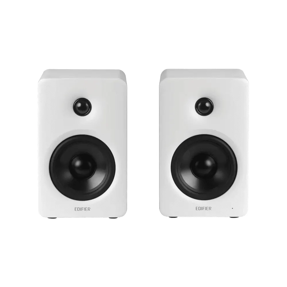 Edifier M90, 100W, HDMI eARC, Optical, Type-C, AUX, Bluetooth, Compact Active Speaker, White