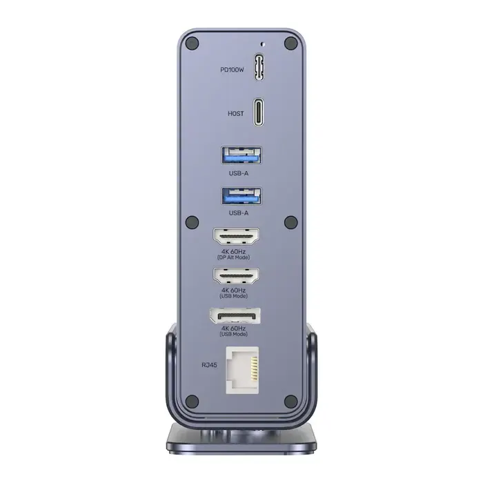D1135AGY01, UNITEK, Docking Station, 15-in-1 (2*HDMI 4K+DP 4K+2*USB2.0+USB3.0+2*USB 10Gbps+USB-C 5Gbps + USB-C 10Gb+ SD/Micr