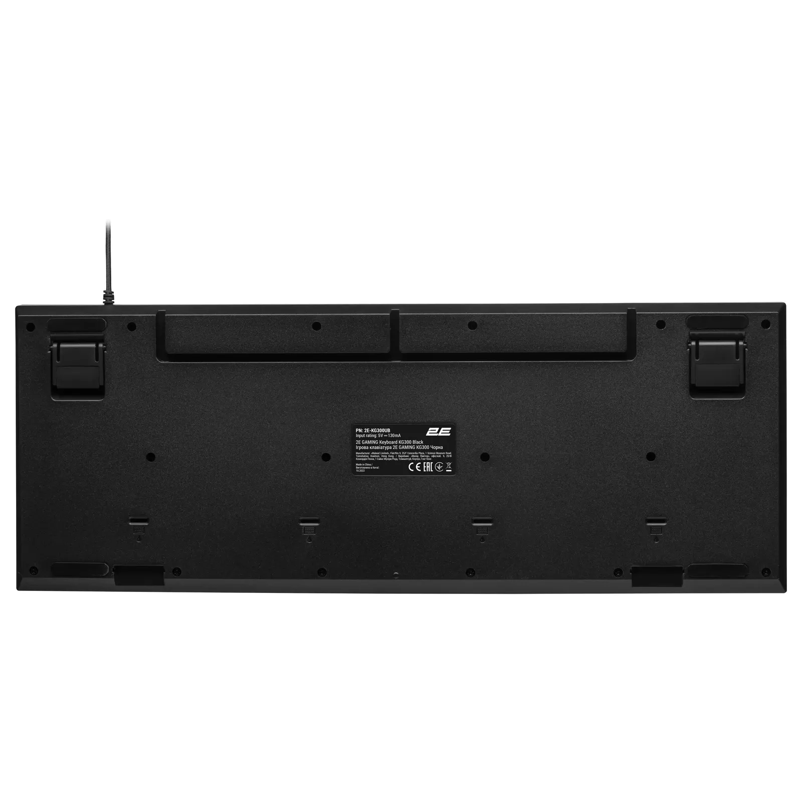 კლავიატურა 2E GAMING Keyboard KG300 LED USB Black Ukr