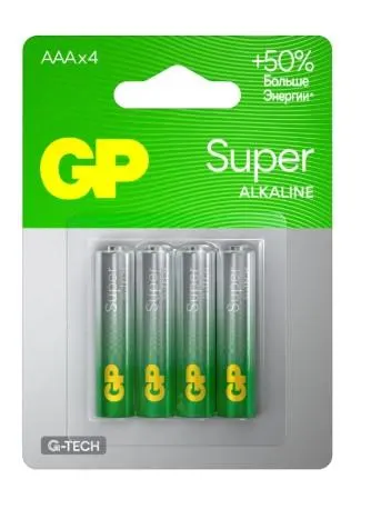 ელემენტი GPPCA24AS529, GP, Battery, AAAx4, Super Alkaline.
